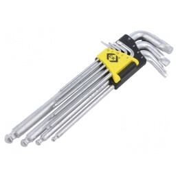 Set Chei Imbus Sferic Oțel Crom-Vanadium 9 Buc. | Electronic-mag.ro | Componente Electronice
