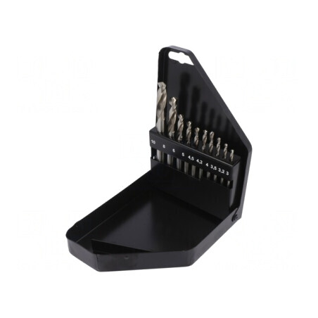 Set Burghie Metal HSS-Co 10 Bucăți | Electronic-mag.ro | Componente Electronice