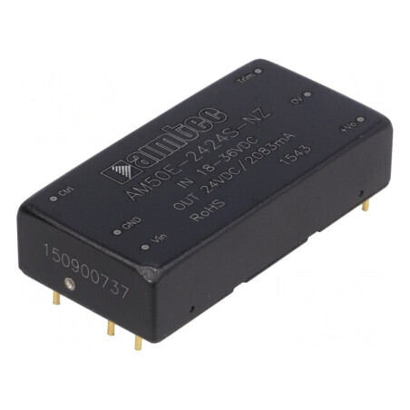 Convertor DC/DC 50W 18-36V 24V 2.083A | Electronic-mag.ro | Componente Electronice