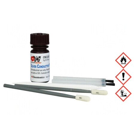 Lac trasare piste conductoare argintiu 50ml | Electronic-mag.ro | Componente Electronice