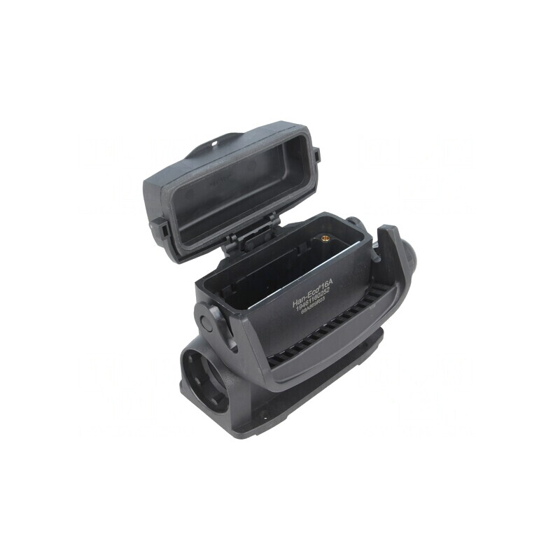 Carcasă pentru conectori HDC Han-Eco A 16A drept | Electronic-mag.ro | Componente Electronice