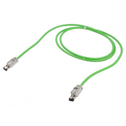 Patch cord S/FTP 5e PVC verde 1m RJ45