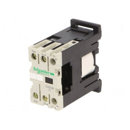 Contactor 2-polar 24VDC 10A pentru șină DIN | Electronic-mag.ro | Componente Electronice