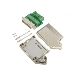 Mufă D-Sub 25 Pin Tată pe Cablu cu Șurub | Electronic-mag.ro | Componente Electronice
