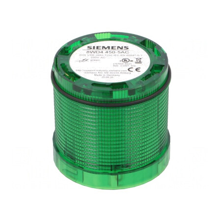 Semnalizator Luminos LED Verde 230VAC IP65 Ø70x65.5mm | Electronic-mag.ro | Componente Electronice