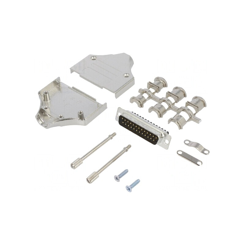 Conector D-Sub 25-Pini Tată Drept cu Terminal pe Șurub | Electronic-mag.ro | Componente Electronice