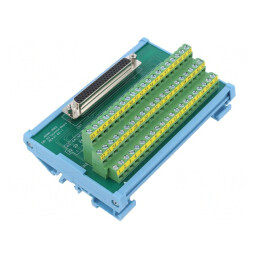 Bloc Terminal Șină DIN 62 Pin Mamă | Electronic-mag.ro | Componente Electronice