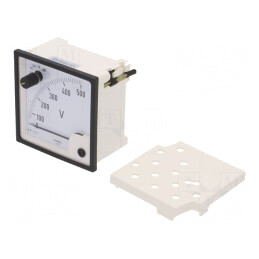Voltmetru de Panou True RMS 0-500V 300V Umax Clasa 1.5 | Electronic-mag.ro | Componente Electronice