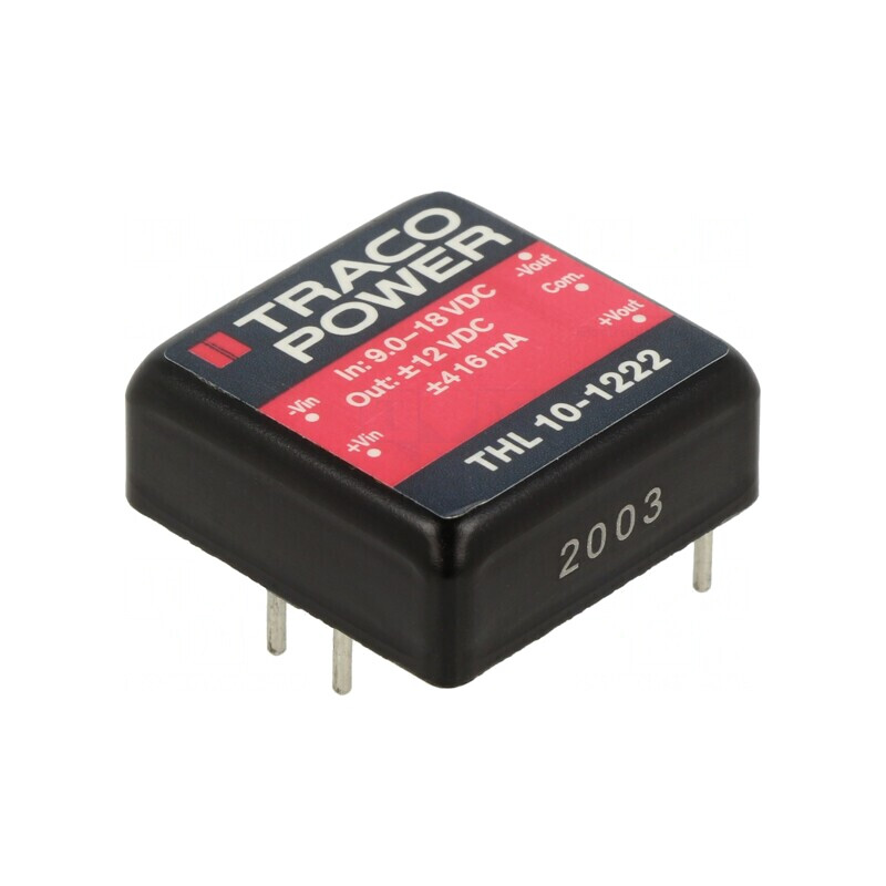 Convertor DC/DC 10W 9-18V la 12V/-12V THL 10-1222 | Electronic-mag.ro | Componente Electronice Convertor DC/DC 10W 9-18V la 12V/-12V THL 10-1222 | Electronic-mag.ro | Componente Electronice