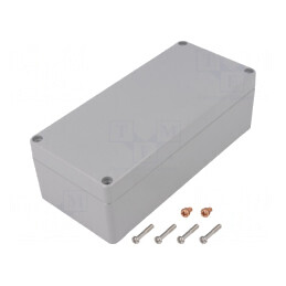 Carcasă Universală Aluminiu Gri IP68 80x175x57mm | Electronic-mag.ro | Componente Electronice