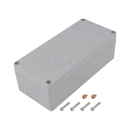 Carcasă Universală Aluminiu Gri IP68 80x175x57mm | Electronic-mag.ro | Componente Electronice