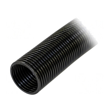 Tub de protecție negru, 10m, poliamidă 6, 5mm | Electronic-mag.ro | Componente Electronice