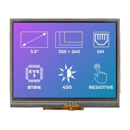 Afișaj TFT 3.5" 320x240 LED EVE3 | Electronic-mag.ro | Componente Electronice