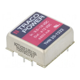 Convertor DC/DC 20W 9-18V la 12V/ -12V THN 20-1222 | Electronic-mag.ro | Componente Electronice