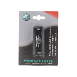 AES/EBU COUPLER MALE XLR/BNC | NADITBNC-M