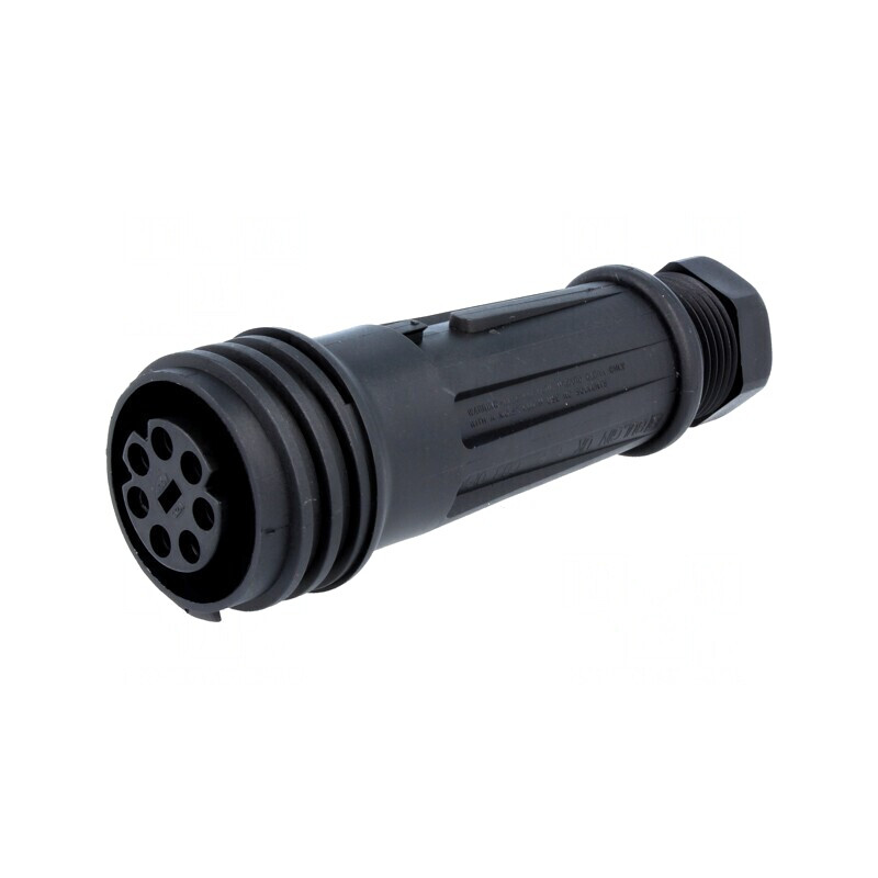 Conector Circular Mufă Mamă 7 Pin Filet Exterior | Electronic-mag.ro | Componente Electronice