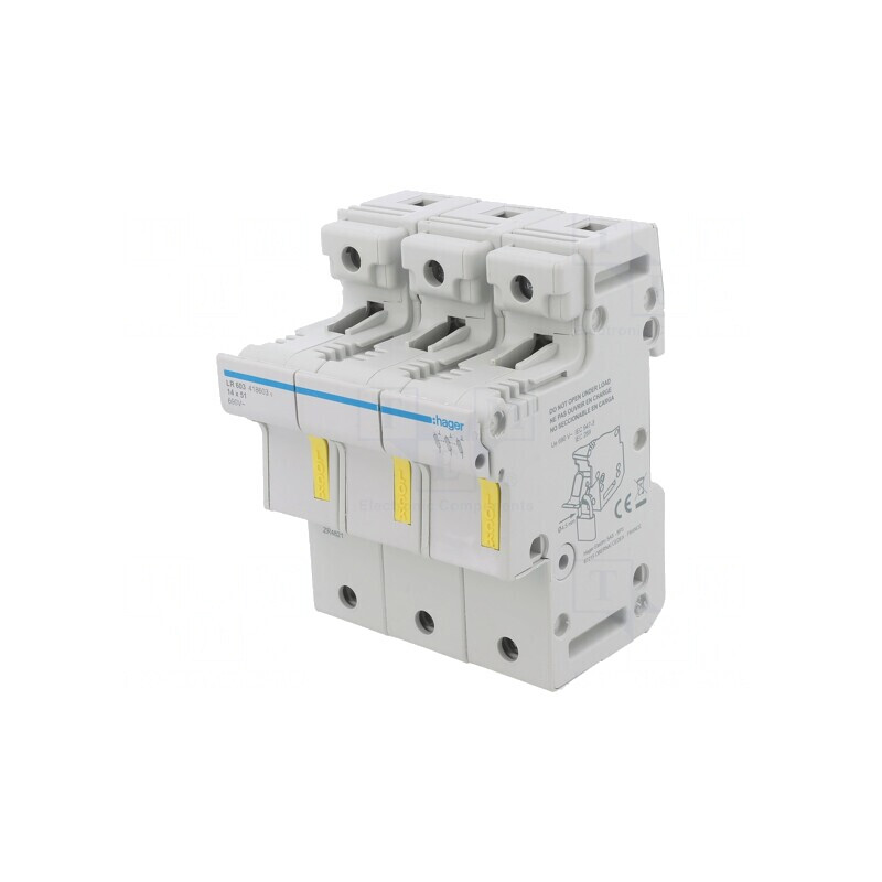 Separator cu Fuzibil 14x51mm DIN 50A 690V Poli 3 | Electronic-mag.ro | Componente Electronice