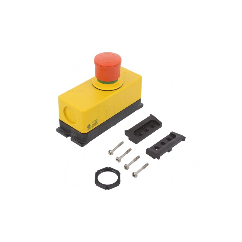 Casetă de comandă cu buton ciupercă IP66 RMQ-Titan | Electronic-mag.ro | Componente Electronice