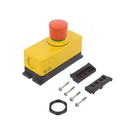 Casetă de comandă cu buton ciupercă IP66 RMQ-Titan | Electronic-mag.ro | Componente Electronice