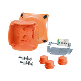 Carcasă de Urgență IP65/IP66 cu Cleme 104x104x70mm | Electronic-mag.ro | Componente Electronice