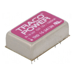 Convertor DC/DC 15W 18-36V la 15V 1A DIP24 THD 15-2413N | Electronic-mag.ro | Componente Electronice