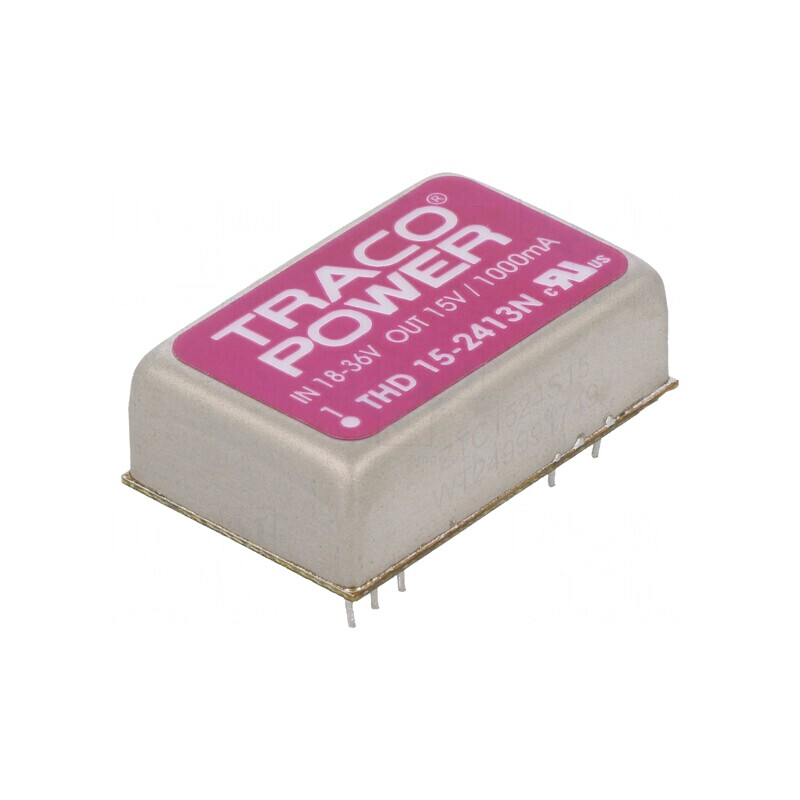 Convertor DC/DC 15W 18-36V la 15V 1A DIP24 THD 15-2413N | Electronic-mag.ro | Componente Electronice Convertor DC/DC 15W 18-36V la 15V 1A DIP24 THD 15-2413N | Electronic-mag.ro | Componente Electronice