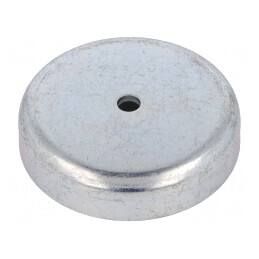 Magnet: fix | ferită (metal greu) | H: 22mm | 680N | Ø: 80mm | GN 50.4-HF-100