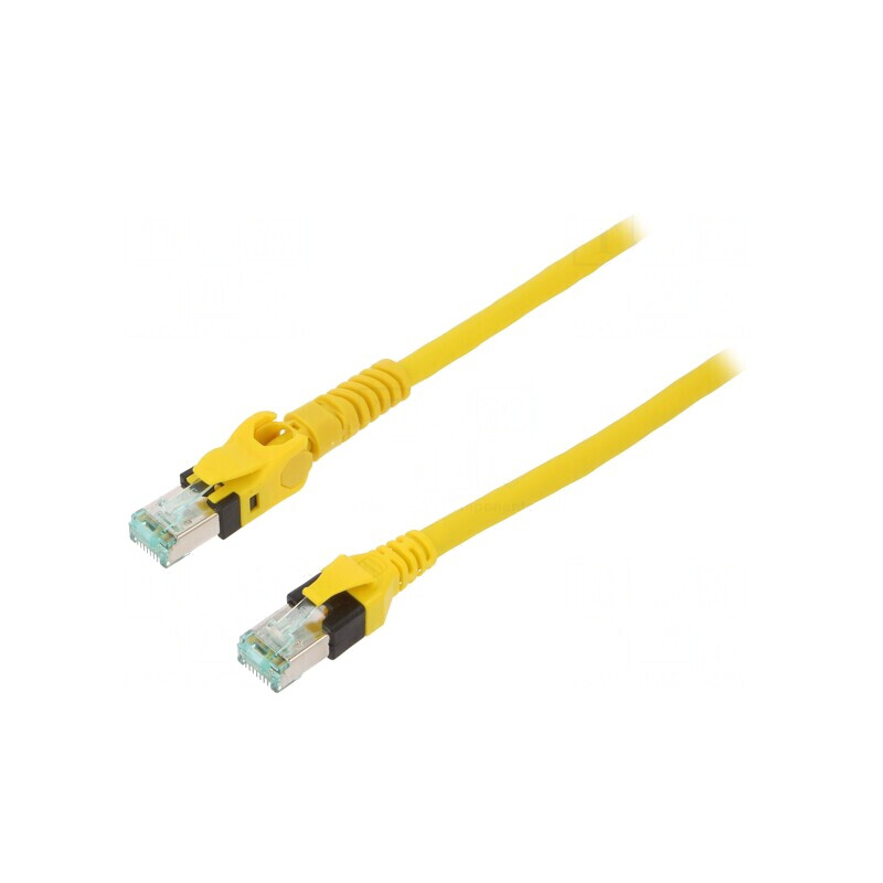 Patch cord galben S/FTP Cat6a 7,5m | Electronic-mag.ro | Componente Electronice