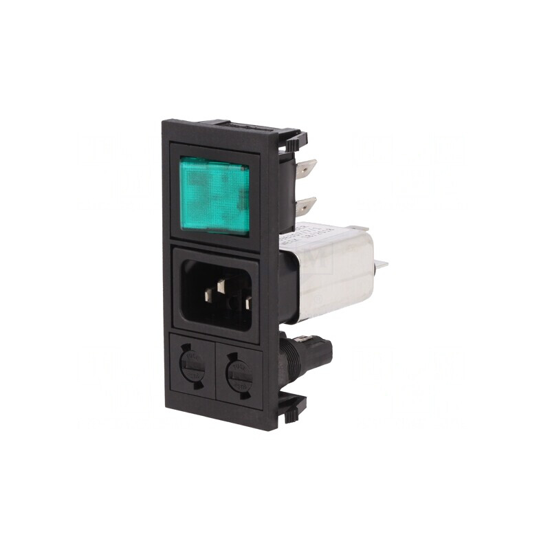 Conector Alimentare AC 6A 250V IEC 60320 | Electronic-mag.ro | Componente Electronice