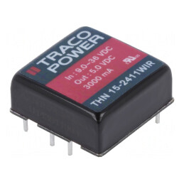 Convertor DC/DC 15W 9-36V la 5V 3000mA THN 15-2411WIR | Electronic-mag.ro | Componente Electronice
