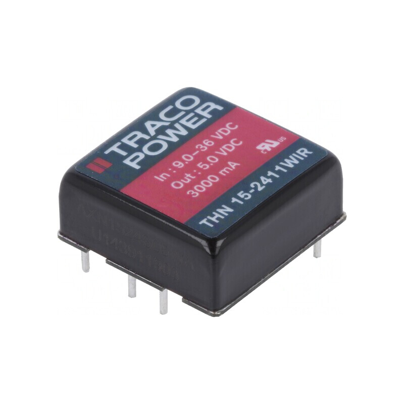 Convertor DC/DC 15W 9-36V la 5V 3000mA THN 15-2411WIR | Electronic-mag.ro | Componente Electronice Convertor DC/DC 15W 9-36V la 5V 3000mA THN 15-2411WIR | Electronic-mag.ro | Componente Electronice