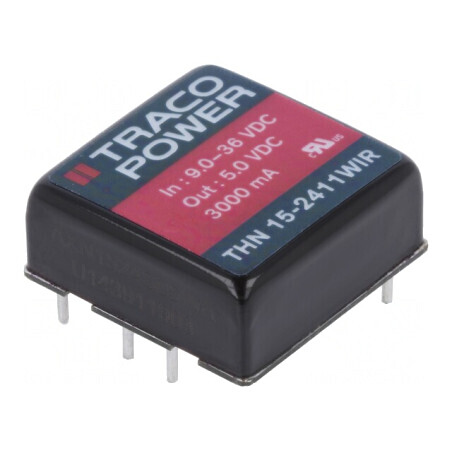 Convertor DC/DC 15W 9-36V la 5V 3000mA THN 15-2411WIR | Electronic-mag.ro | Componente Electronice