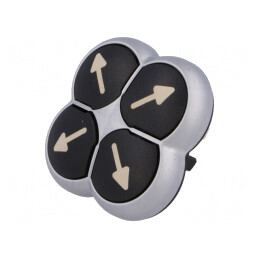 Comutator 4 poziții 22mm negru fără IP66 M22-D4-S-X7 | Electronic-mag.ro | Componente Electronice