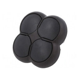 Comutator cu 4 poziții 22mm negru M22S-D4-S | Electronic-mag.ro | Componente Electronice