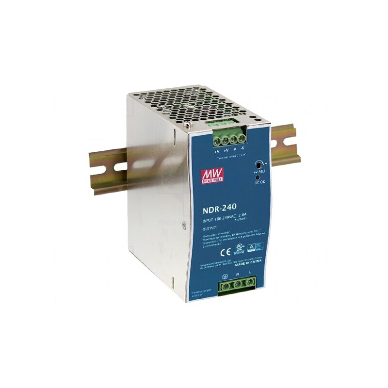 Alimentator Slim pentru Șină DIN 240W 24V 10A | Electronic-mag.ro | Componente Electronice