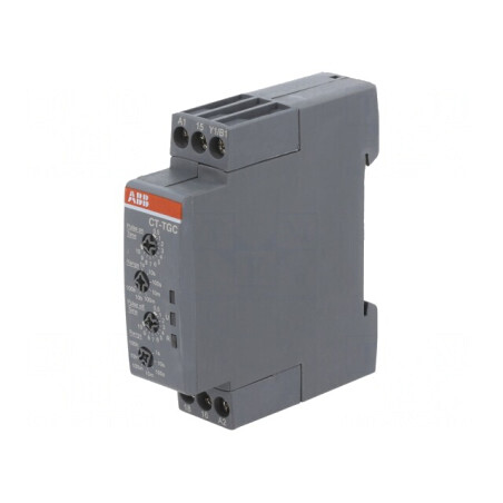 Timer electronic pentru șină DIN, 0,05s-100h, SPDT, 24-240VAC/24-48VDC | Electronic-mag.ro | Componente Electronice
