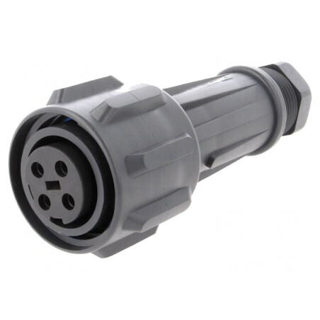 Conector Circular Mufă Mamă 4 PIN Filet Interior Rotire | Electronic-mag.ro | Componente Electronice