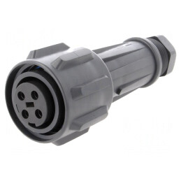 Conector Circular Mufă Mamă 4 PIN Filet Interior Rotire | Electronic-mag.ro | Componente Electronice