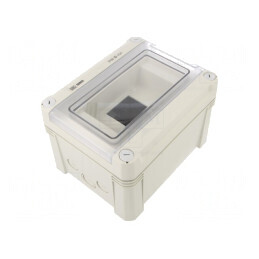 Carcasă pentru aparatură modulară IP66, 3 module, polistiren | Electronic-mag.ro | Componente Electronice