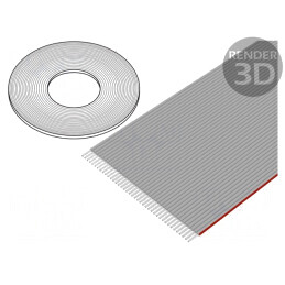Cablu Bandă 1,27mm 40x28AWG Neecranat PVC | Electronic-mag.ro | Componente Electronice