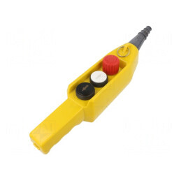 Casetă de Comandă cu 3 Butoane și Cap Ciupercă PKS-3 | Electronic-mag.ro | Componente Electronice