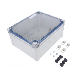 Carcasă Universală Policarbonat Gri 194x241x107mm | Electronic-mag.ro | Componente Electronice