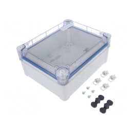 Carcasă Universală Policarbonat Gri 194x241x107mm | Electronic-mag.ro | Componente Electronice
