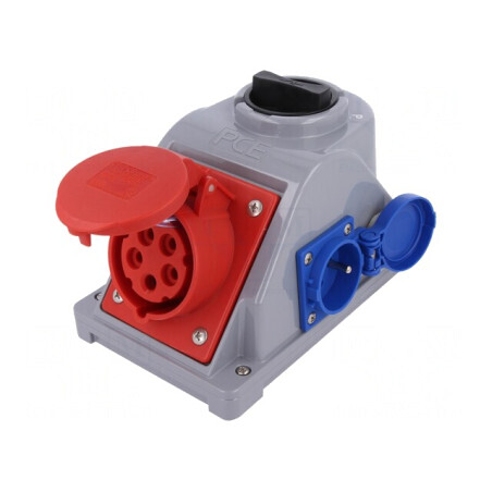 Conector alimentare AC trifazat 16A 400V IP44 | Electronic-mag.ro | Componente Electronice