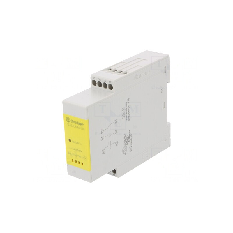 Releu de Siguranță 230VAC, 2 Ieșiri, IP20 | Electronic-mag.ro | Componente Electronice