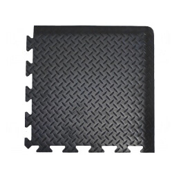 Covor Anti-Oboseală Negru 0.5m x 0.5m Spumă PVC | Electronic-mag.ro | Componente Electronice