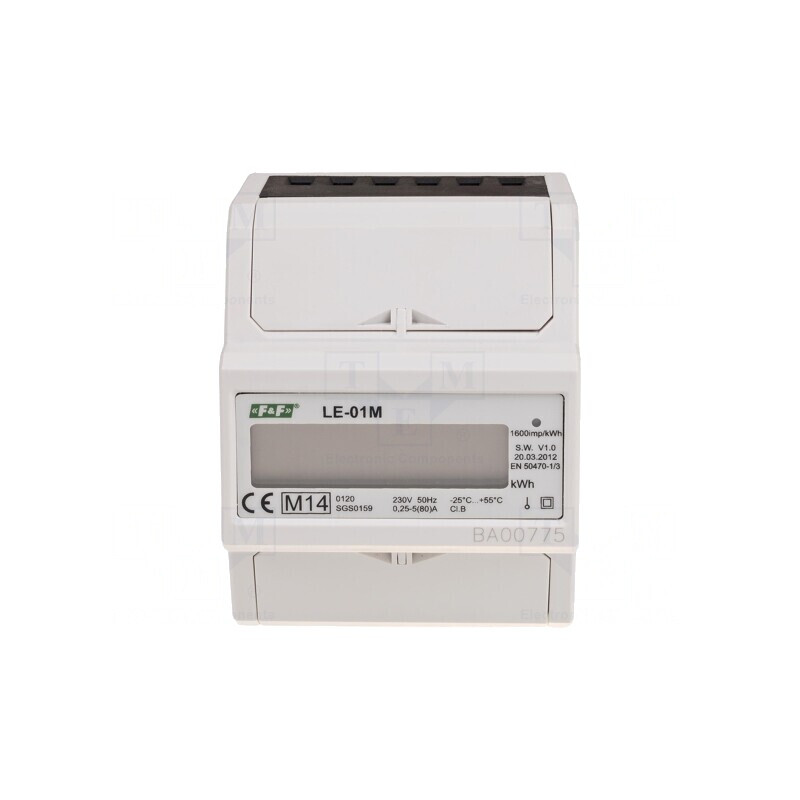 Contor Digital LCD 1-Fază pentru Șină DIN LE-01M | Electronic-mag.ro | Componente Electronice