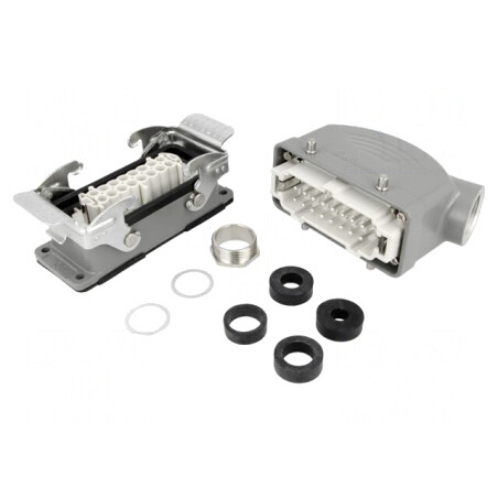 Conector HDC Tată-Mamă 16B 16 PIN | Electronic-mag.ro | Componente Electronice
