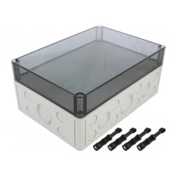 Carcasă universală gri IP66 180x254x111mm | Electronic-mag.ro | Componente Electronice