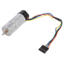 Motor DC cu Encodare și Transmisie 12V 34:1 Metal Gear 25x67mm | Electronic-mag.ro | Componente Electronice